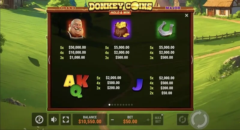 Donkey Coins Hold & Win - medan dengan token Coin yang melekit